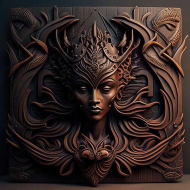 3D model Agni Queen of Darkness game (STL)